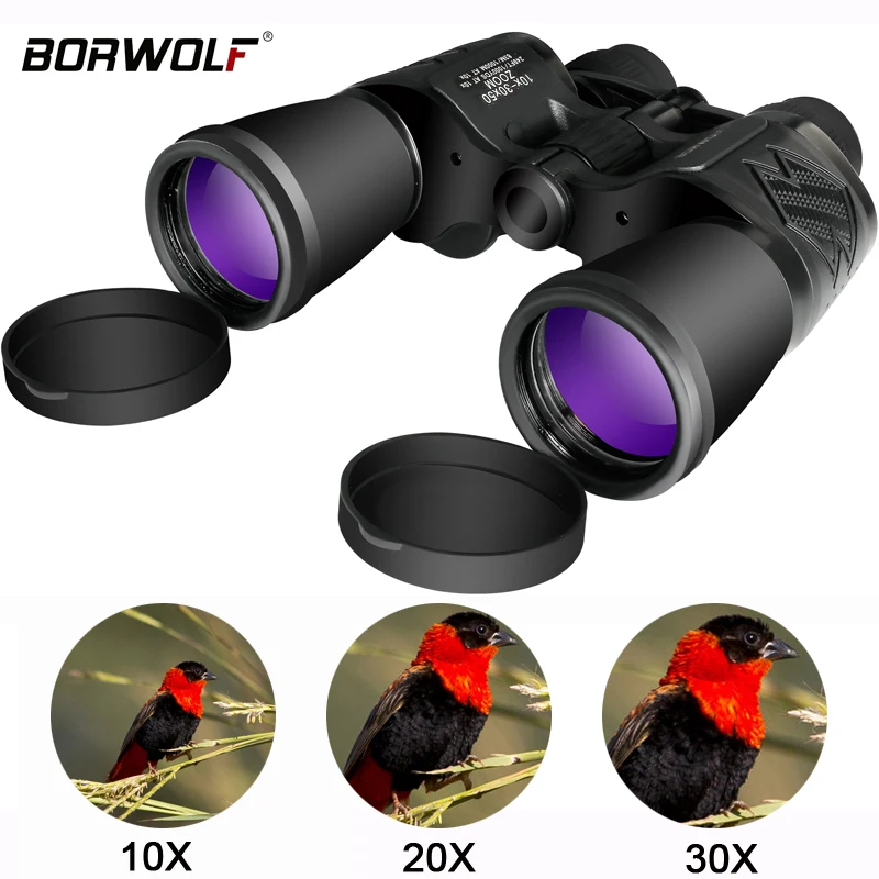 

Borwolf 10-30X50 High magnification long range zoom 30 times hunting telescope Binoculars HD Professiona Zoom