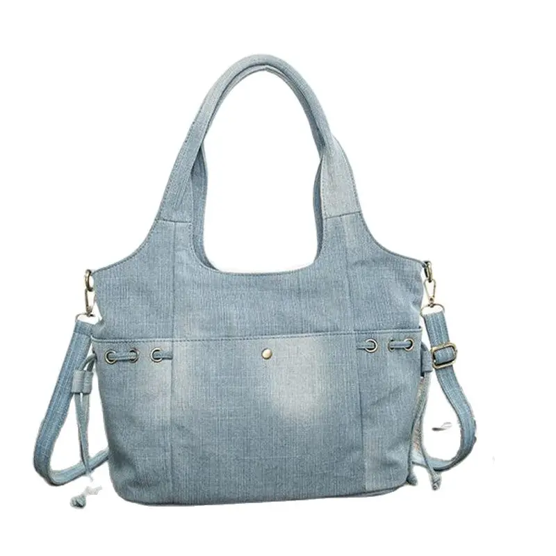 2023 New High Quality Women Denim Shoulder Bags Large Size Handbags Totes Casual Bags Multifunctional Bags Drop Shipping