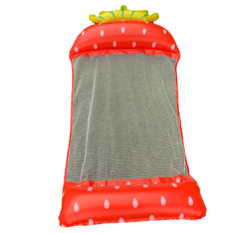 New Fruits Floating Water Hammock Lounger Water Toys Inflatable Floating Bed Chair Swimming Pool Foldable Water Hammock Bed