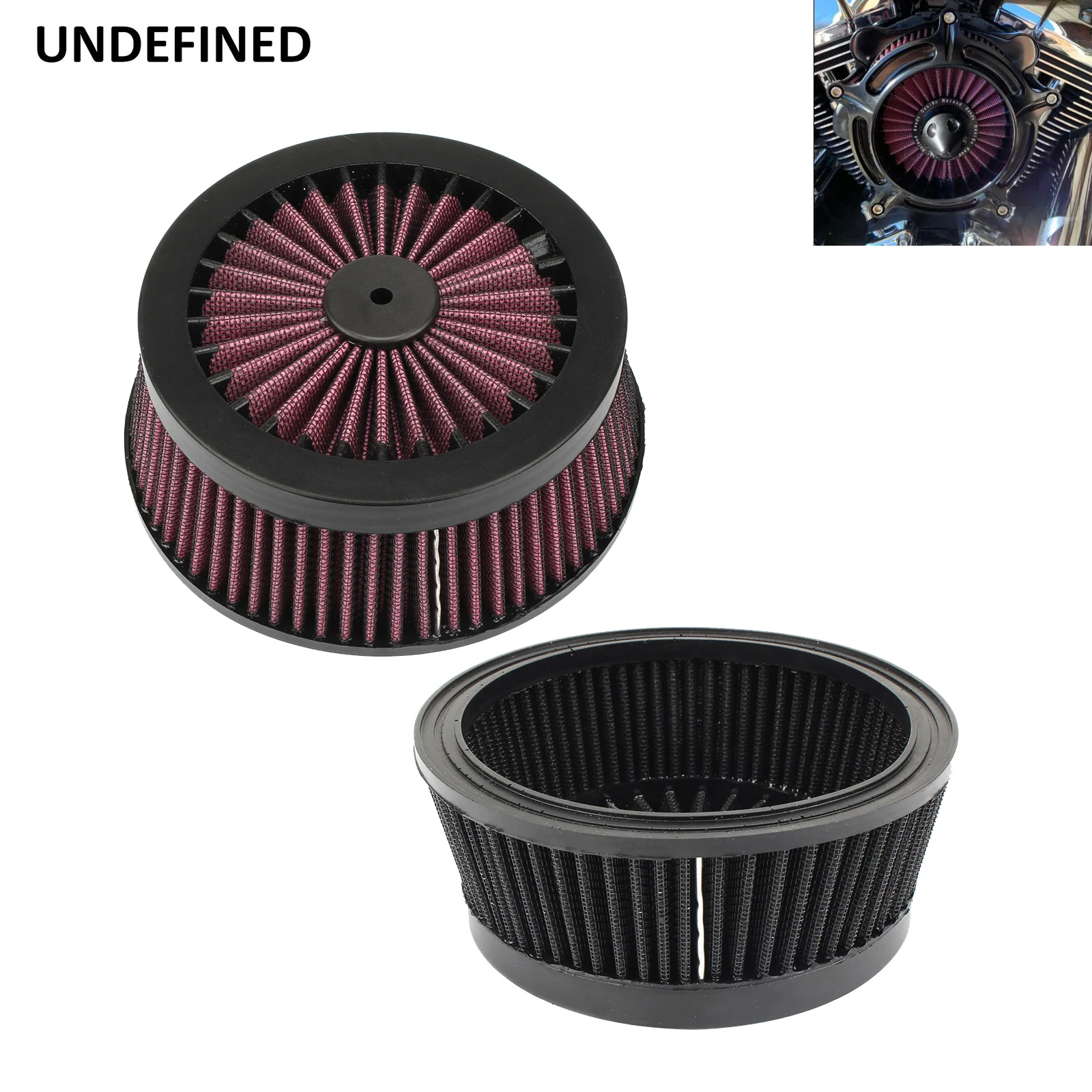 Blue Air Filter Repalecment Element For Harley Touring Sportster Iron 883 XL 1200 Dyna FXR Softail Fatboy FLST FXDLS Universal