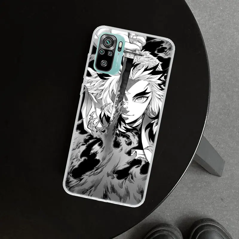 Rengoku Kyoujurou Demon Slayer Phone Case Cover For Xiaomi Redmi Note 12 11 11S 11T 11E 10 10S 9 Pro Plus 9S 9T 8 8T 7 Print