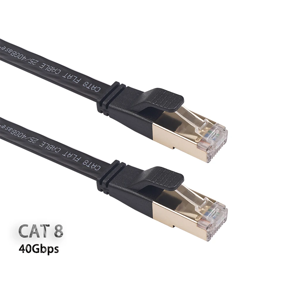 Cat8 Ethernet Cable SFTP 40Gbps Super Speed Cat 8 RJ45 Network Cable LAN Patch Cord  RJ45 Connector for Router Modem PC Ethernet