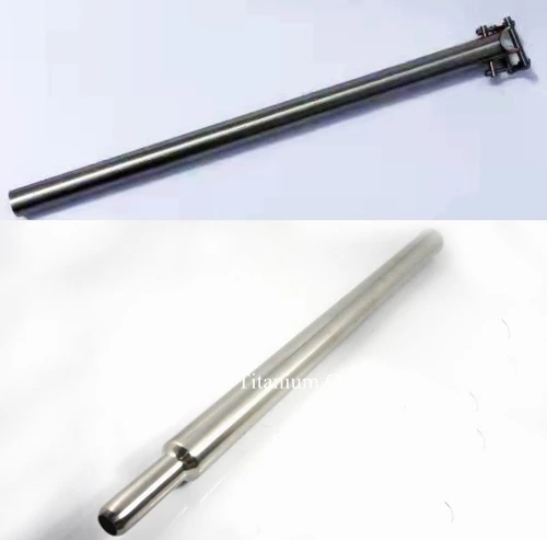 

Titanium Flared Seatpost Seat post CNC Machined 31.8 x 550mm or Customized Length Primary / Black / Rainbow for Bicycle Brompton