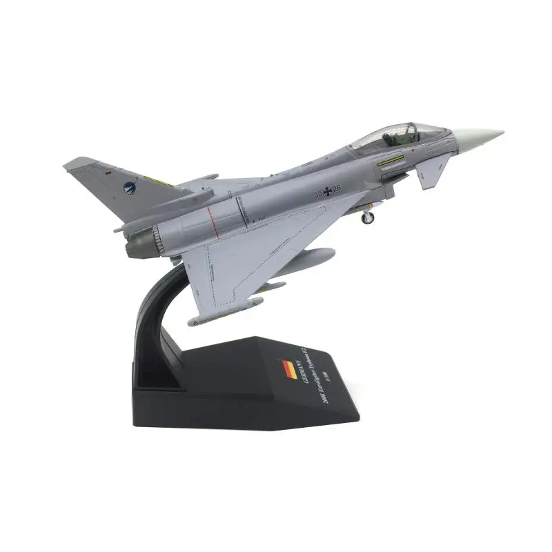 Diecast 1/100 European Typhoon EF2000 Air Force Simulation Alloy Fighter Aircraft Model Product New Decorations Collectibles