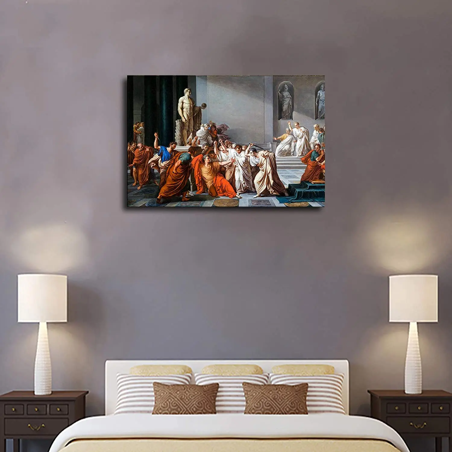 Assasination Murder Of Julius Caesar Rome，canvas Oil Wall Art Decorations