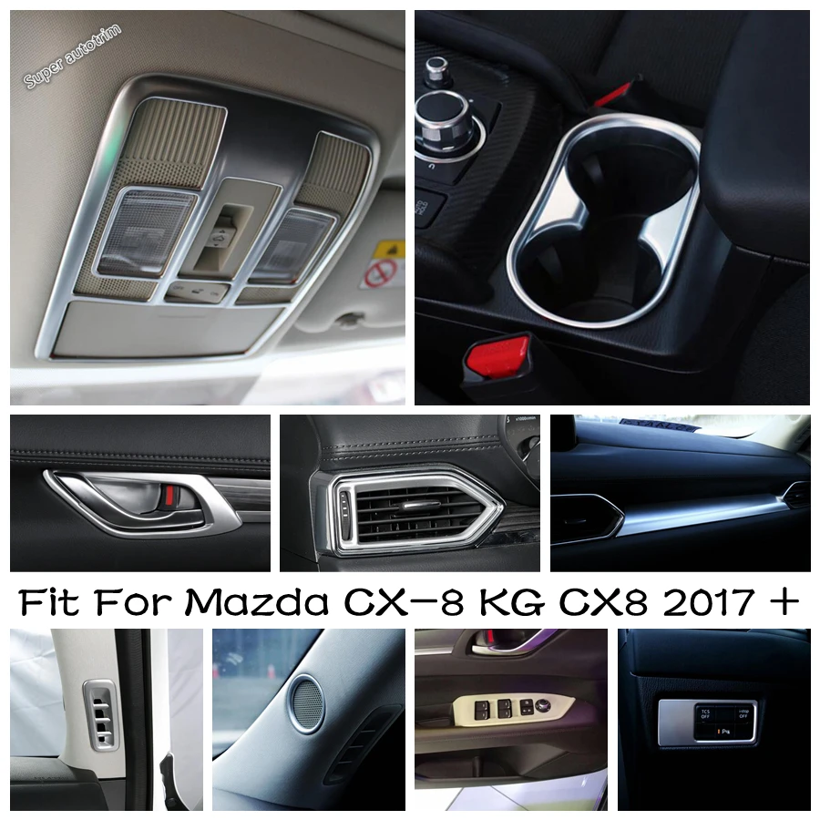 

Central Control Instrument Panel Decoration Sticker Matte Interior Accesorios Modification ABS For Mazda CX-8 KG CX8 2017 - 2021