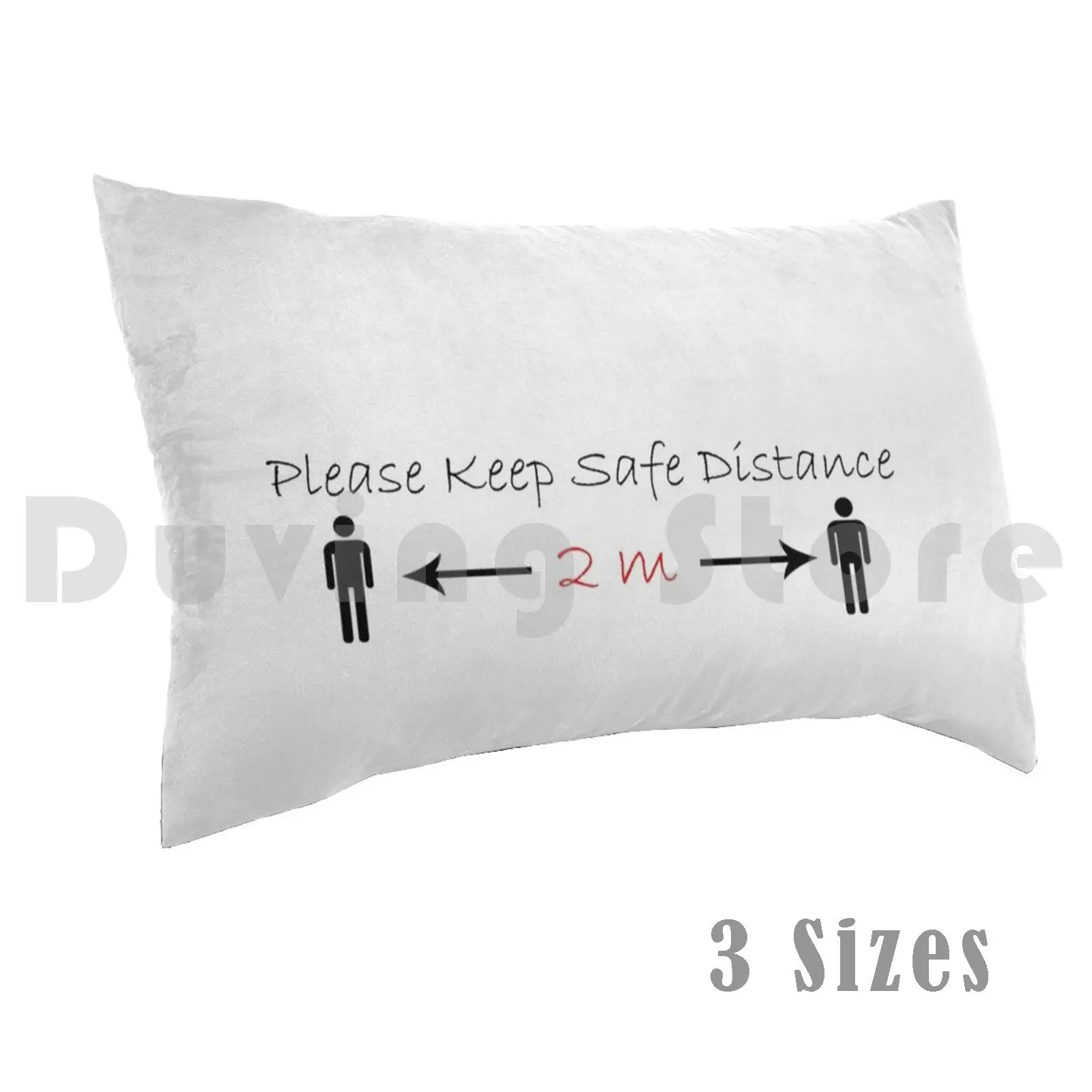 

Please Keep Safe Distance pillow Case 20 * 30 Inch Keep Distance Health Be Saved Safe Cure Care Distance