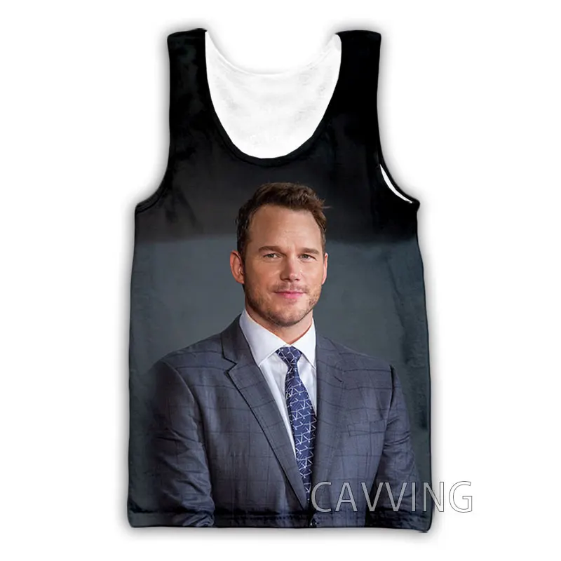 CAVVING 3D Printed  Chris Pratt  Tank Tops Harajuku Vest  Summer Undershirt Shirts Streetwear for Men/women