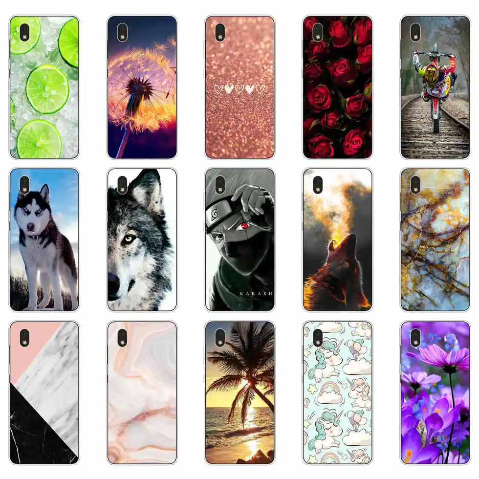 Phone Case For Alcatel 1B 2020 5002D 5.5 inch Case TPU cute cat Silicone Cover For Alcatel 1A 2020 Case Soft Bumper Capa