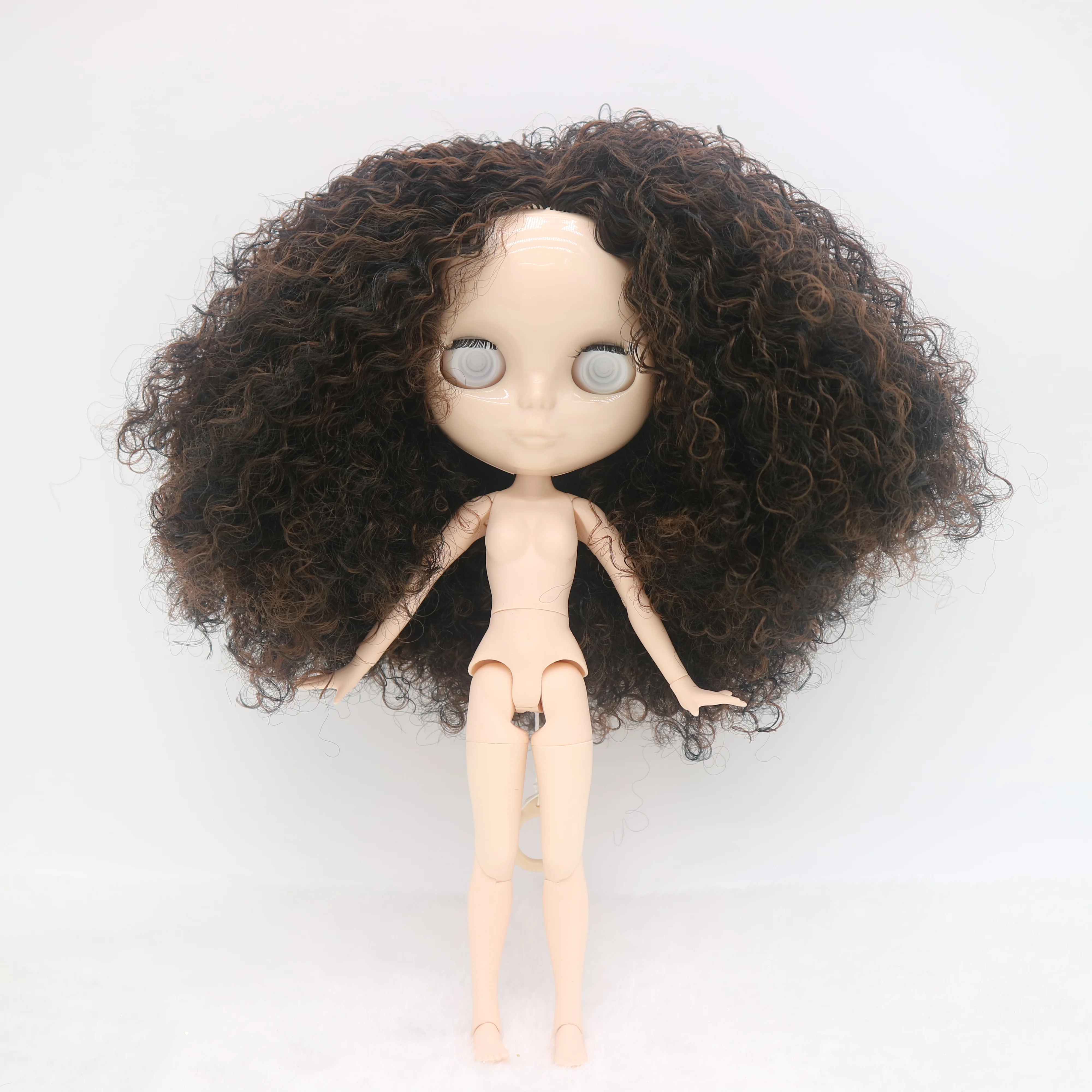 Without eyes chips joint Nude blyth doll for DIY Mixed hair without make up