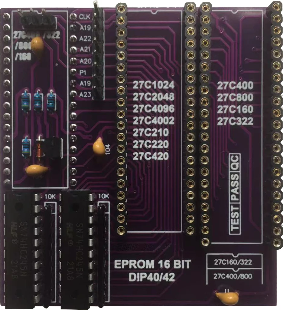 EPROM 16BIT Adapters 27C400/800/160, 27C322, 27C1024/2048/4096