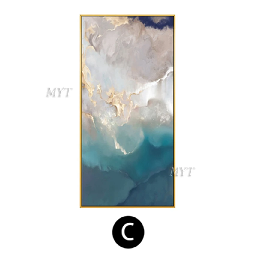 Waterscape Abstract Oil Painting On Canvas For Living Room Home  Pictures Paint By Modern Oil  Wall Art Paintings Unframe