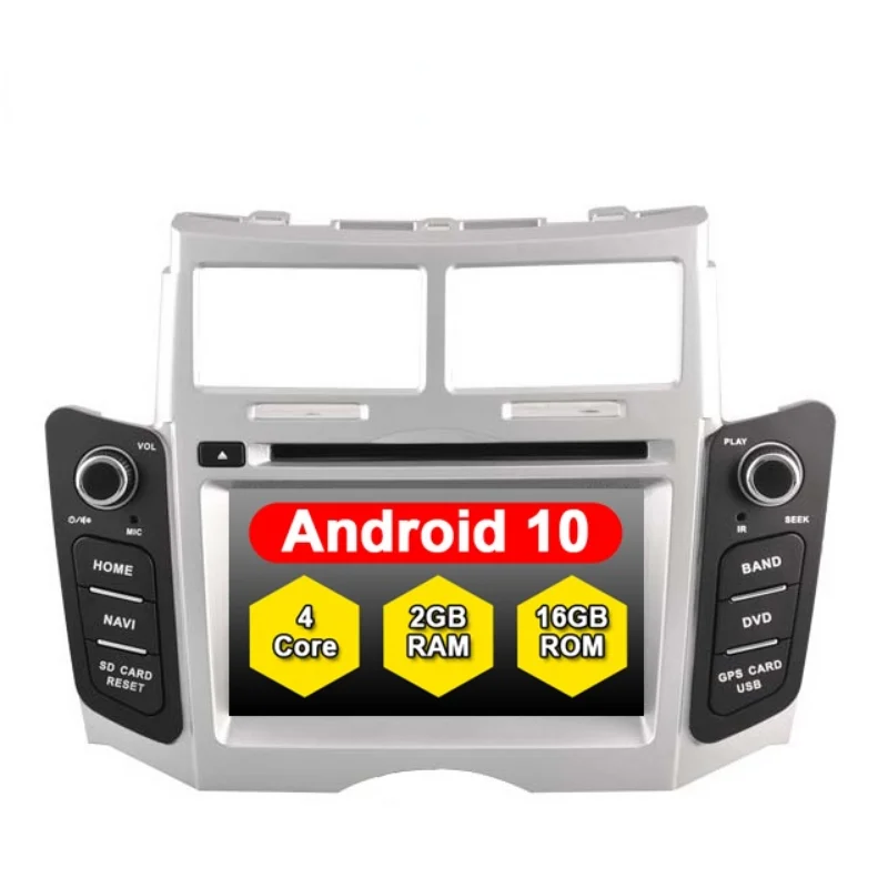 Quad-Core Latest Android 10 7 inch car multimedia player For TOYOTA YARIS car audio system