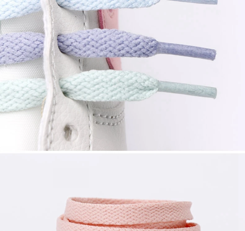 1 Pair 4 Colors Air Force One Sneakers Shoelaces AF1/AJ Shoe Laces Cotton Flat Shoe Lace 120/140/160 CM Laces for Shoes Shoestri
