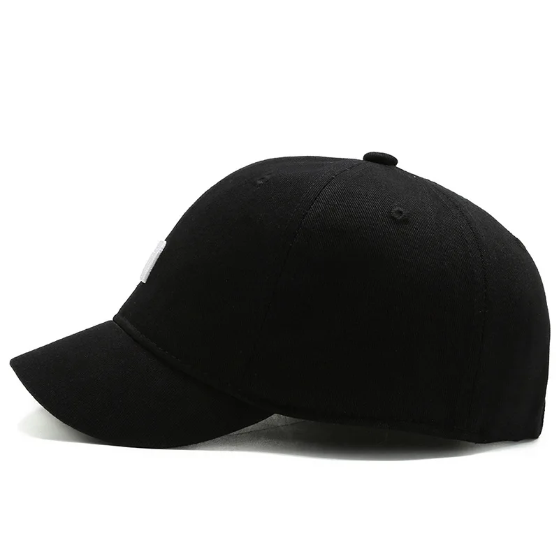 Casquette de baseball brodée avec lettre M pour hommes et femmes, Snapback solide, chapeau de soleil à bord court, chapeaux de baseball hip hop en