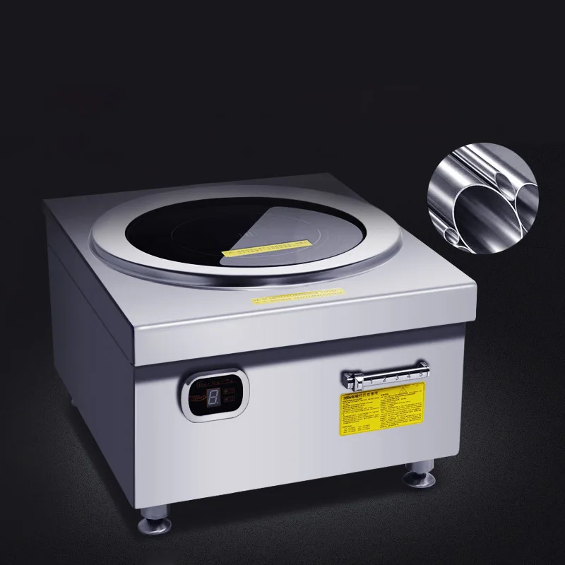 Cocina de inducción electromagnética de alta potencia, 8000W, comercial, resistente al agua