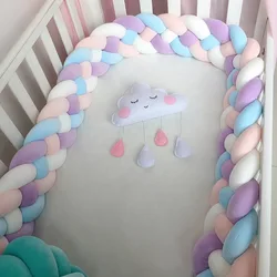 Pare-chocs tressé pour lit de bébé, ensemble de literie protecteur pour nouveau-né, 1m/2.2m/3m