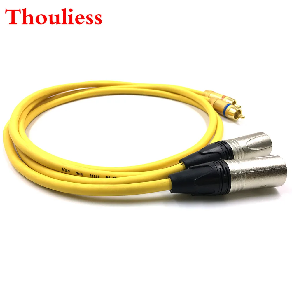 

Thouliess Pair DIY-MCA RCA to XLR Balacned Audio Cable 2RCA Male to 2XLR Male Interconnect Cable with VDH Van Den Hul 102 MK III