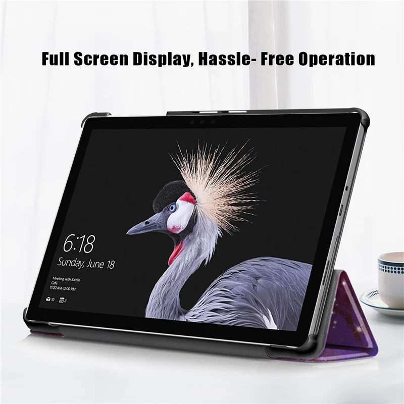 Luxo couro do plutônio folio magnético suporte caso para microsoft surface go 2 caso capa tablet funda para superfície go 3 flip cover