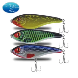 Fishing Lure For Pike Slow Sinking Jerk Bait 150mm 76g CFLURE Muskie Pike  Big VIB  Fishing Lure Hard Tinned Hooks