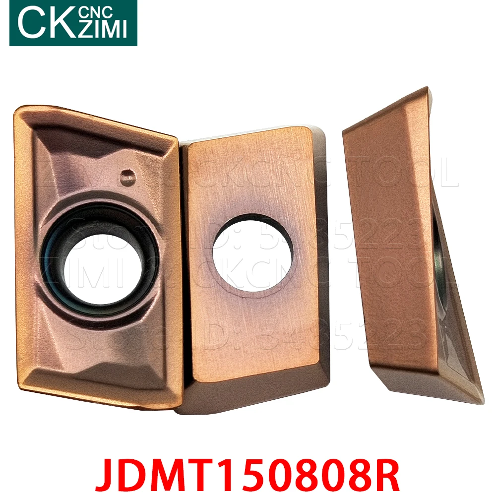 JDMT-insertos de carburo de torneado Indexable, herramienta de fresado, torno de metal, 10 piezas, JDMT 150808R JDMT150808R