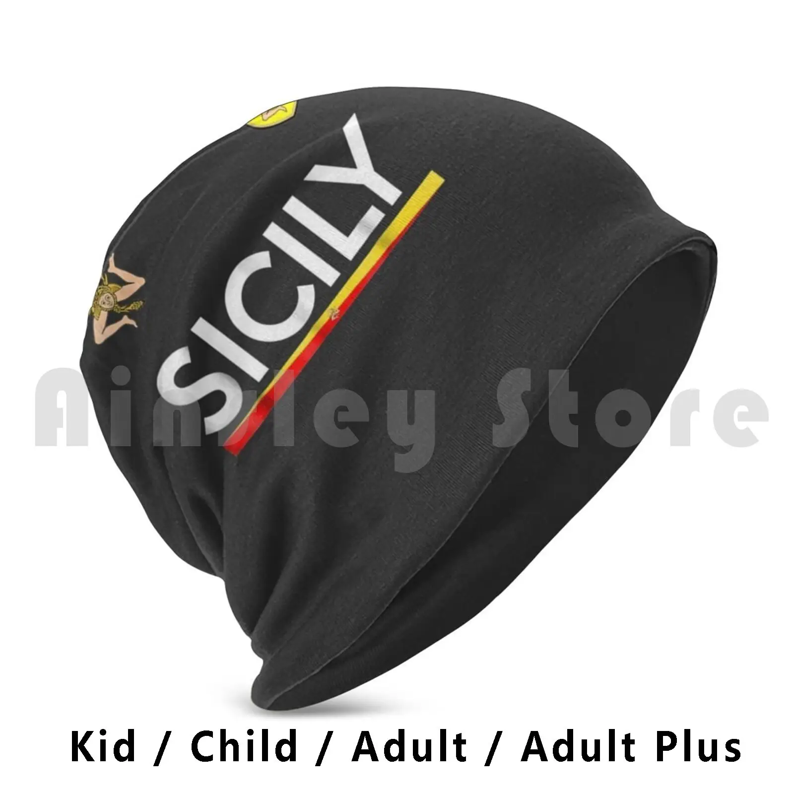 Sicilia Soccer-Sicily , Italy Football Jersey Beanies Pullover Cap Comfortable Sport People Get For I Sicily