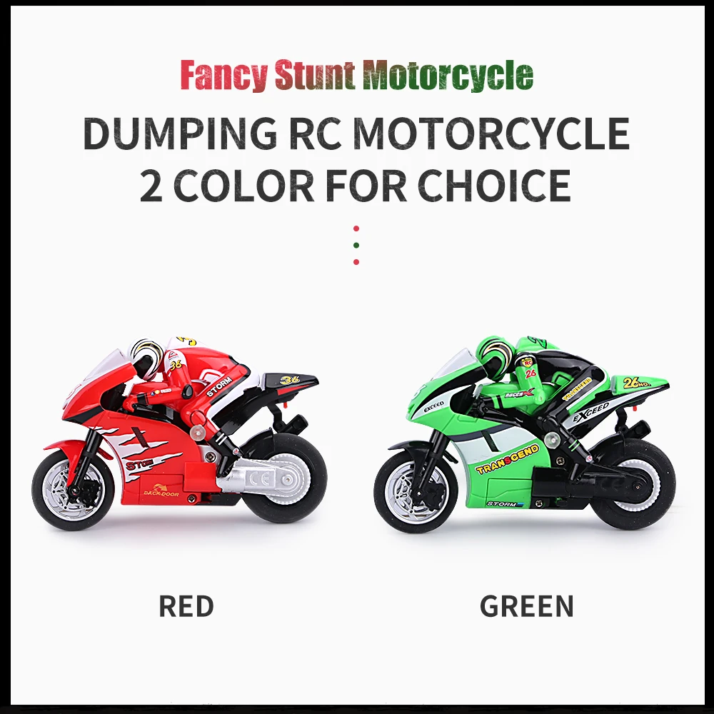 Doki Cool Mini Moto Kids Motorcycle Electric Remote Control RC Car mini Recharge 2.4Ghz Racing Motorbike Toys Boys Adults