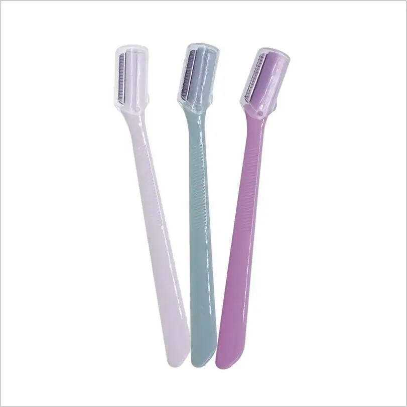 3pcs Eyebrow Trimmer Facial Hair Trimmer Shaping Eyebrow Knife Razor Stainless Steel Blade Eyebrow Remover Makeup Tool T0549