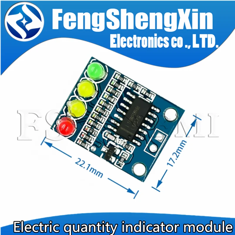 12V Electric Quantity 4 Power Indicator Battery Detection Module For Arduino