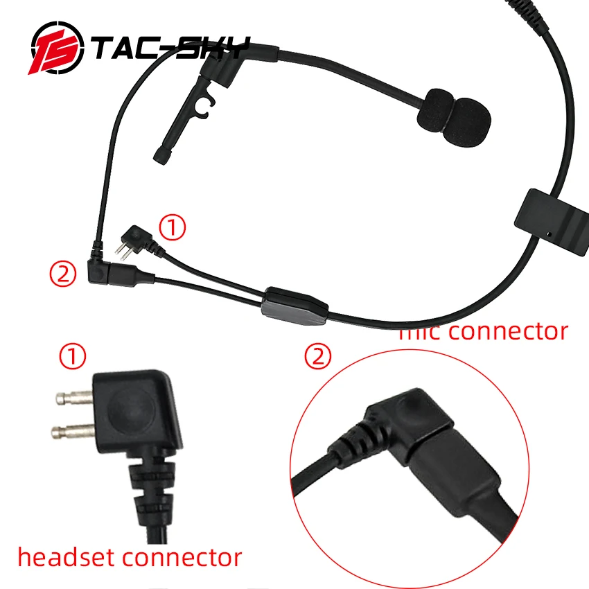 Tactische Y-kabelset met U94 of PCLTOR PTT Geschikt voor COMTA I II III XPI Headset Tactical Airsoft Headset