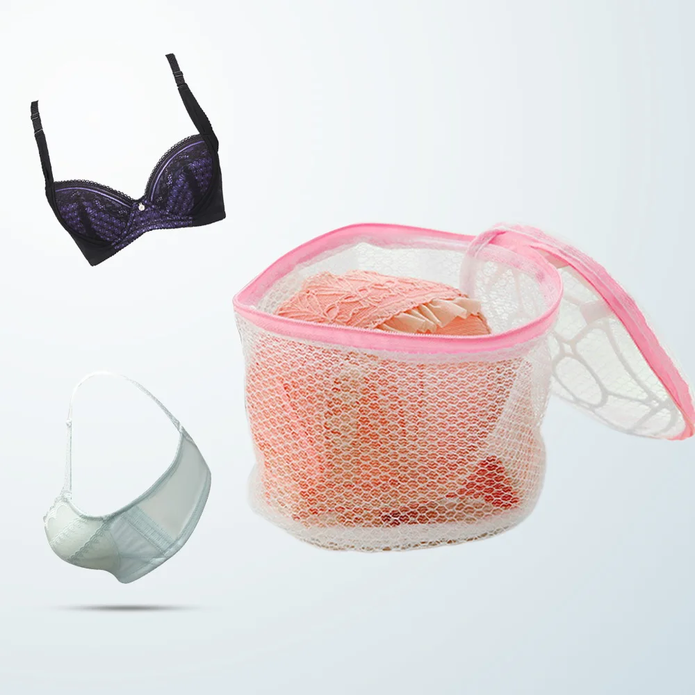 Home Use Net Mesh Foldable Washing Organizer Zip Bags Hosiery Saver Bras Protector Laundry Washing Bags