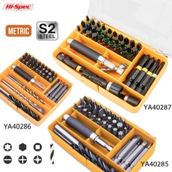 Hi-Spec Multi Metal Drill Kits  Screwdriver Bit Set Woodworking Bits HSS Drill Bit Set for Wood Steel Plastic Impact Driver