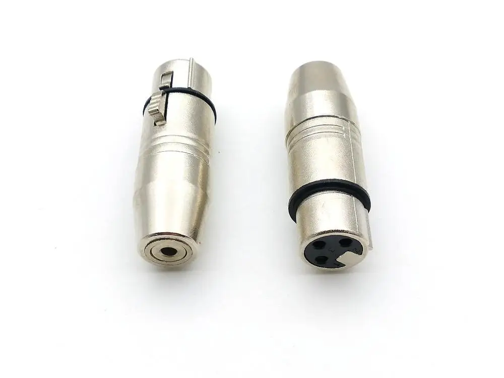 1 sztuk 3 pin XLR Audio żeńskie złącze do 3.5mm stereo złącze wtykowe