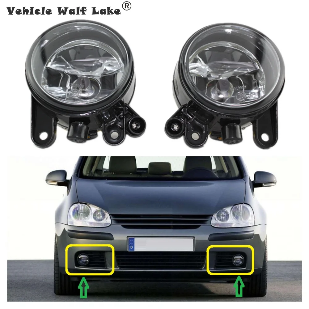 

2pcs fog lamp For VW Golf 5 A5 MK5 2004 2005 2006 2007 2008 2009 Car-styling Front Bumper Fog Light Fog Light With Bulbs