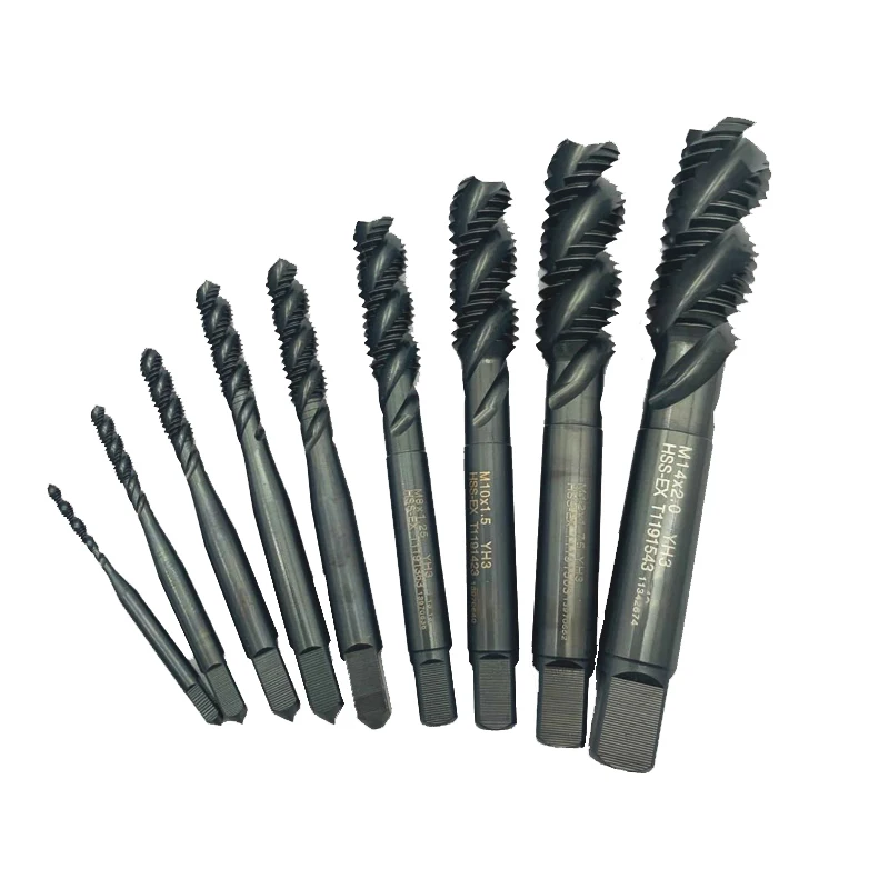 Spiral Flute Taps HSS-EX T1191 M2 M2.5 M3 M4 M5 M6 M8 M10 M12 M14 M16 M18 M20 Processing Stainless Steel Etc 100% Original