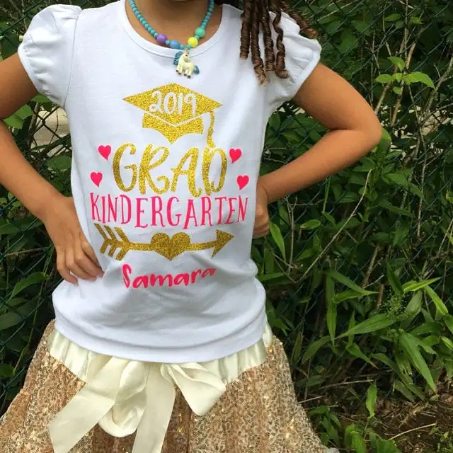 

Custom kids Kindergarten Graduation Shirt, Girls Graduation Outfit, 2019 Graduate, boys School Graduation Shirt, 2019 Grad Gifts