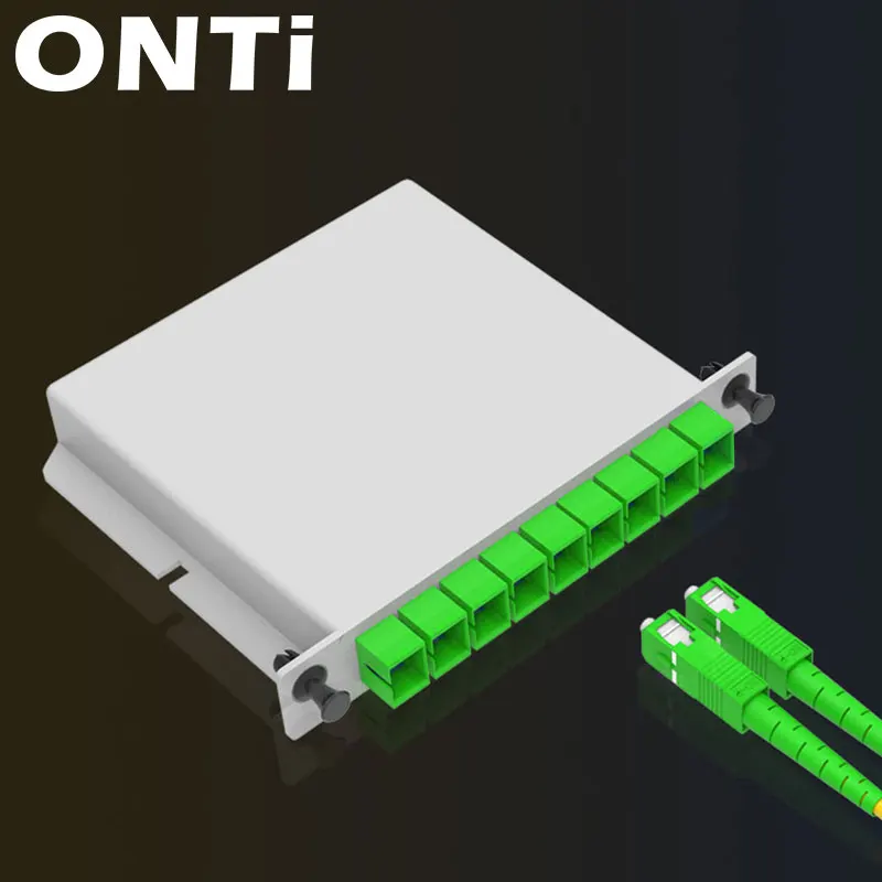 ONTi-Fiber Optical Box, FTTH PLC, Splitter Box, 1X8, 1X8 Planar, Waveguide Type, SC APC, UPC, 5Pcs
