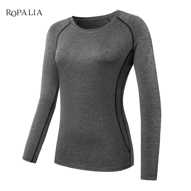 Women Compression Long Sleeve T-Shirts Casual Clothes Tights Long Sleeve Quick Dry Thermal Base Layer Tops