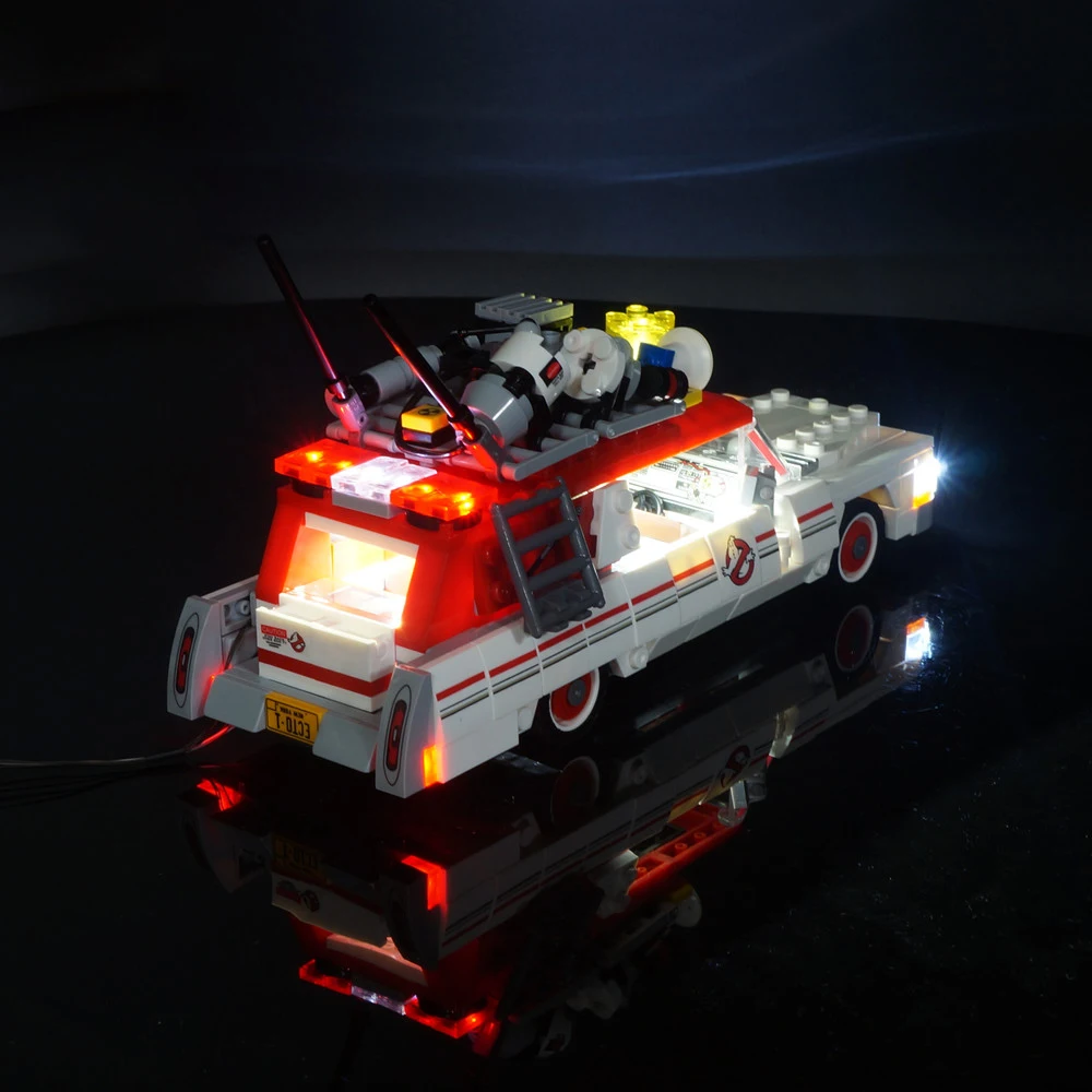 Kit de luz LED para 75828 Ecto-1 y 2 cazafantasmas, juguetes modelo DIY, bloques de construcción no incluidos