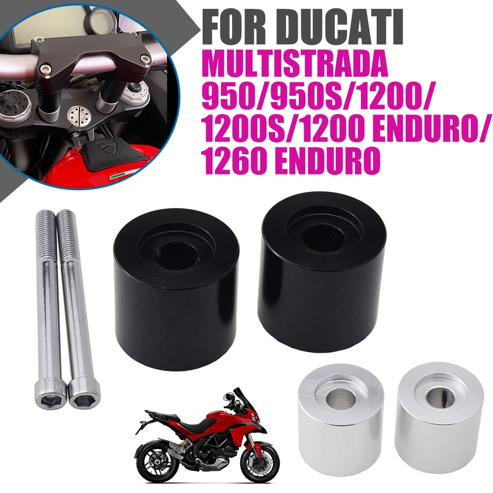 

For DUCATI Multistrada 950 950S 1260 MTS950 MTS1260 Motorcycle Accessories Handlebar Riser Up Bracket Handle Bar Clamp Adjuster