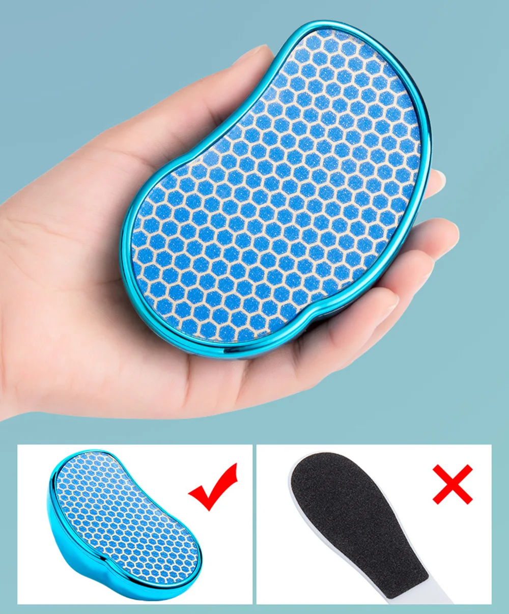 Foot File Pedicure Upgraded Shatterproof Nano Glass Feet Scrubber Rasp Hard Callus Dead Skin Remover Foot Care Tool