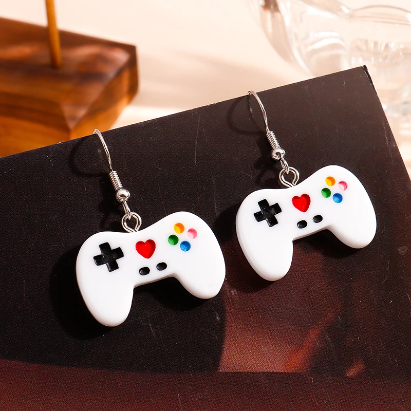 Funny Game Console Controller Earrings for Women Mini Cute Handle Dangles Earring Creative Jewelry Gift Game Girl Welfare