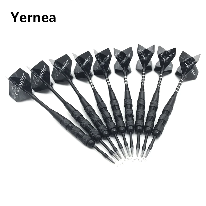 New Darts Accessories 3Pcs/set High-quality Nickel Plated Iron 18g Steel Tip Darts Black Alumium Alloy Shaft Flight Dardos Dart