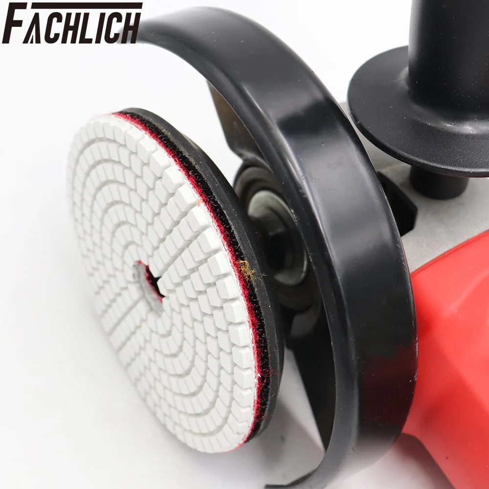 FACHLICH 8units/set Grit 200 Wet Diamond Resin Bond Sanding Disc Flexible Polishing Pads For Stone Marble Dia 100mm/4"
