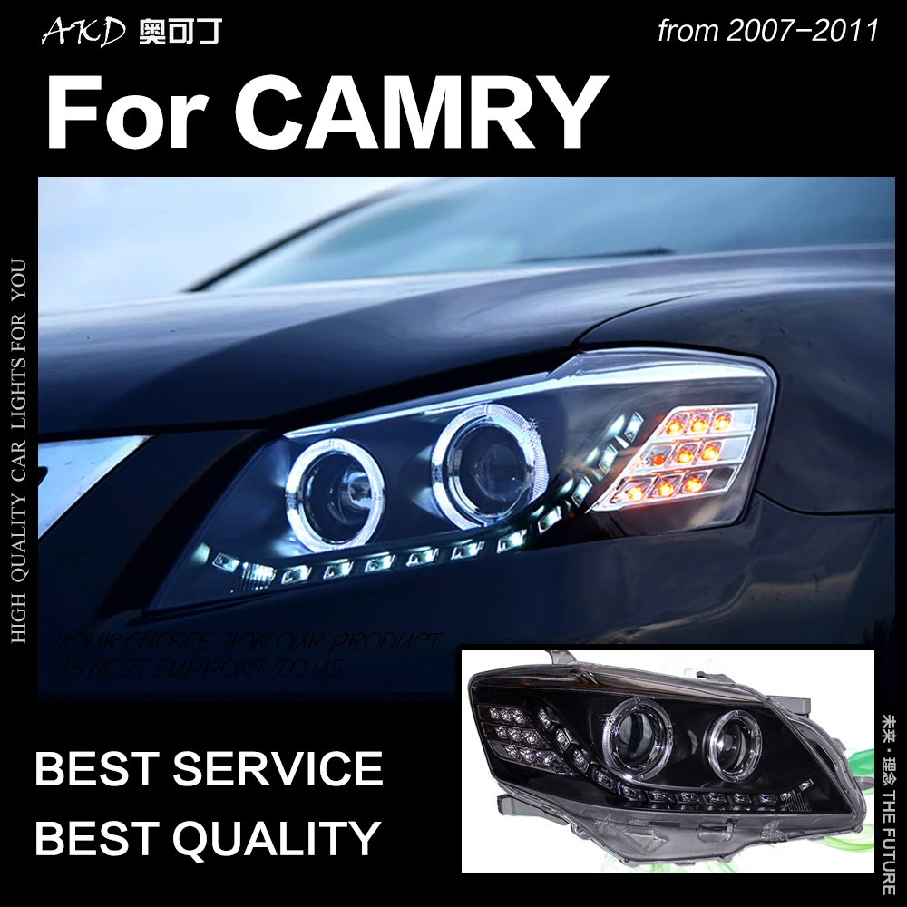 

AKD Car Styling for Toyota Camry Headlights 2009-2011 Camry V45 LED Headlight LED DRL Hid Bi Xenon Head Lamp Auto Accessories