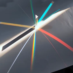 1pcs 14x14x87mm Optical Glass Right Angle Reflecting Triangular Prism For Teaching Light Spectrum Rainbow prism