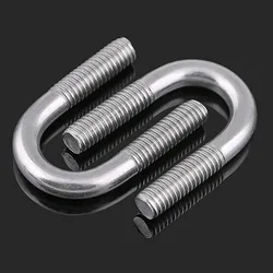 1pcs M6 M8 M10 M12 304 Stainless Steel U-shaped Bolt U-shaped Screw U-shaped Pipe Clamp Pipe Clamp Fixing Buckle