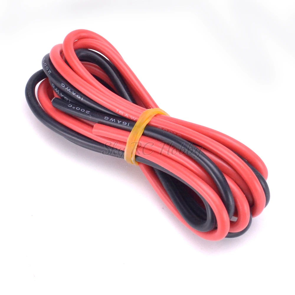 5 meter Red + 5meter Black Silicon Wire 12AWG 14AWG 16AWG 18AWG 20AWG 22AWG 24AWG 12 14 16 18 AWG Silicone Silica Gel Wire Cable