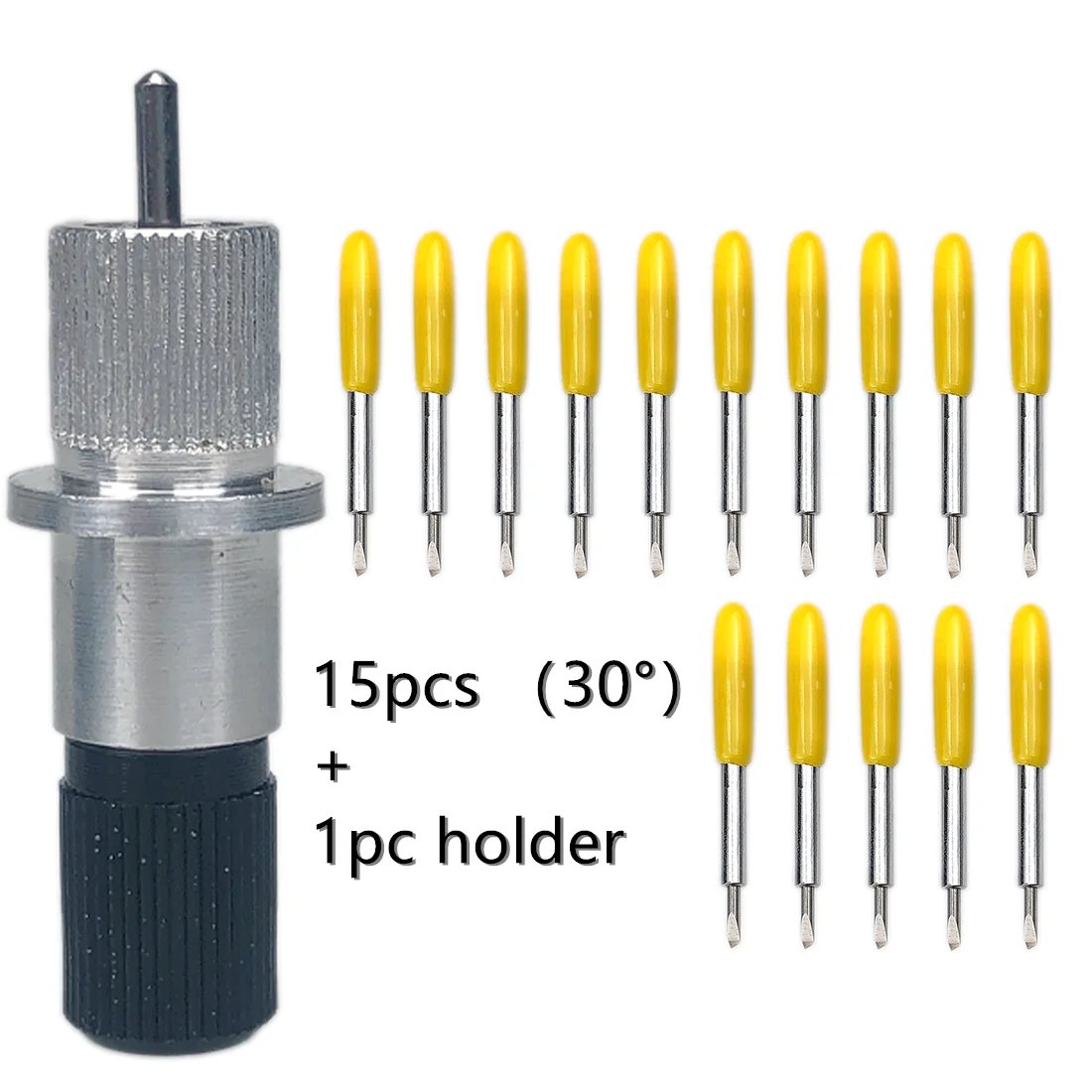 

15pcs High Quality Roland Plotter Cutter Offset Knife Blades Cutting 30 Degree for Roland + 1pc Blade Holder