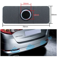 GreenYi Car Parking Sensor Assistant Parktronics 4 Black/Silver/White 13mm Flat Sensors Reverse Radar Sound Buzzer Alarm Sound 3
